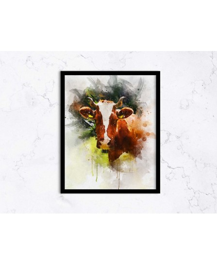 Cow - watercolor painting Cow - watercolor painting