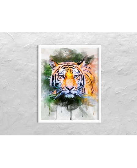 Тiger - watercolor painting