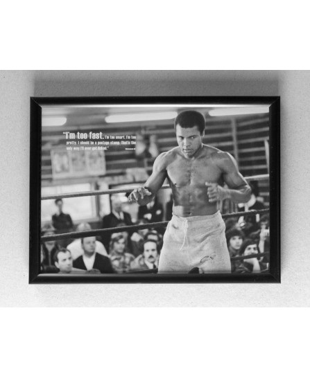 Muhammad Ali (Too fast) - framed 20x30cm Muhammad Ali (Too fast) - framed 20x30cm
