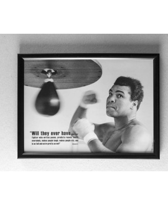 Muhammad Ali (Gym Punch) - framed 20x30cm