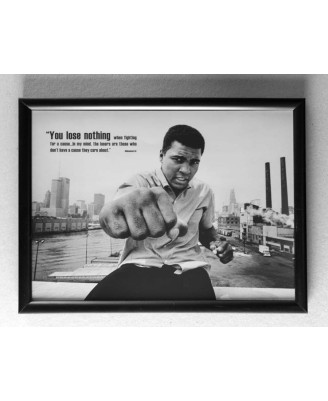 Muhammad Ali (You Lose Nothing) - framed 20x30cm