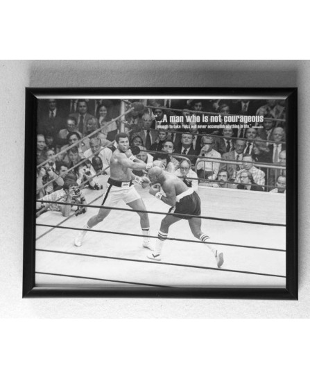 Muhammad Ali (Courage) - framed 20x30cm