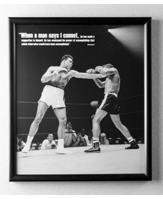 Muhammad Ali (Punch) - framed 20x30cm