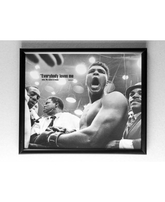 Muhammad Ali (Everybody Loves Me) - framed 20x30cm