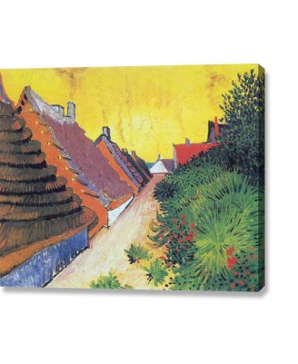 Van Gogh - Street in Saintes-Maries (canvas print) Van Gogh - Street in Saintes-Maries (canvas print)