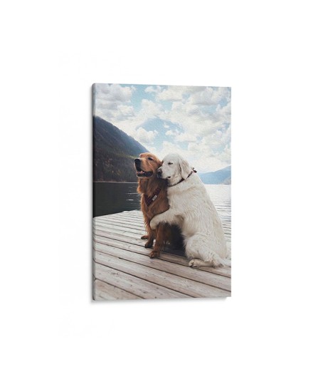 Labrador Love (canvas print)