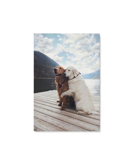 Labrador Love (canvas print)