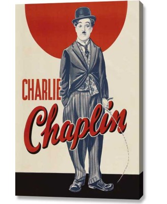 Charlie Chaplin - Vintage (canvas print) Charlie Chaplin - Vintage (canvas print)