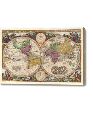 Карта на света - антична (Orbis Terrarum) (пано от канава) Карта на света - антична (Orbis Terrarum) (пано от канава)