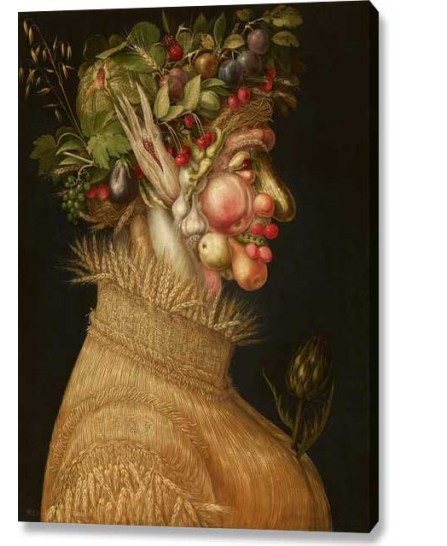 Giuseppe Arcimboldo - Summer (canvas print or poster) Giuseppe Arcimboldo - Summer (canvas print or poster)
