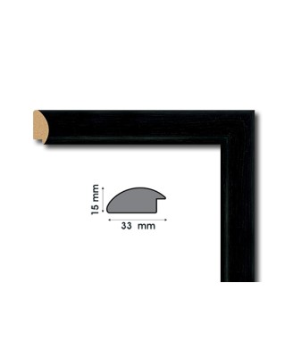 Custom size picture framing „Black Uni 2” Custom size picture framing „Black Uni 2”