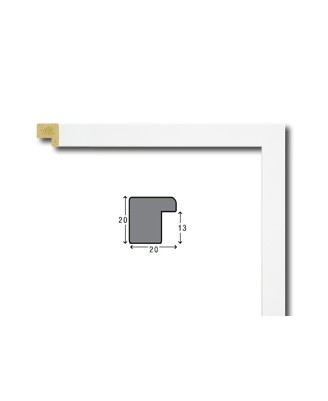 Custom size picture framing “White Uni 1” Custom size picture framing “White Uni 1”