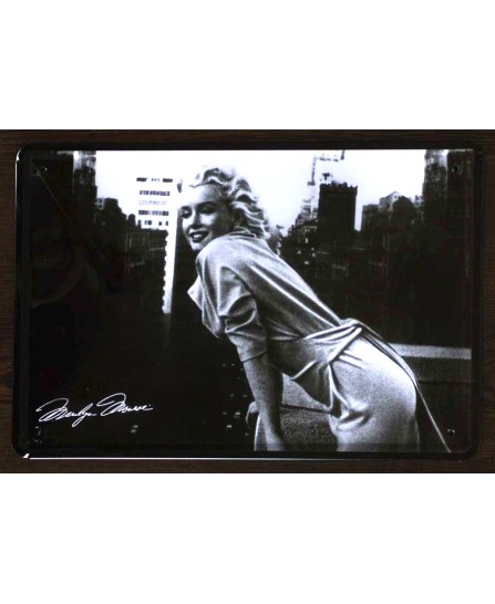 Marilyn Monroe (NY) - tin sign 20x30cm Marilyn Monroe (NY) - tin sign 20x30cm