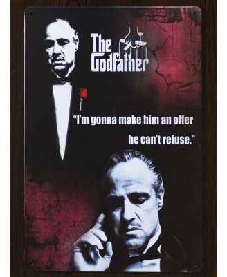 The Godfather (Offer) - tin sign 20x30cm