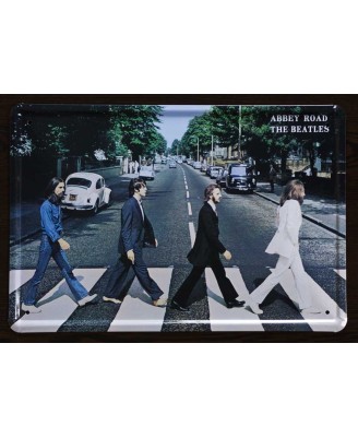 The Beatles (Abbey Road) - tin sign 20x30cm The Beatles (Abbey Road) - tin sign 20x30cm