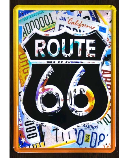 Route 66 - tin sign 20x30cm