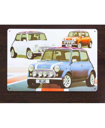 Mini Cooper - tin sign 20x30cm