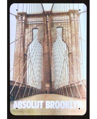 Absolute Brooklyn Bridge - tin sign 20x30cm