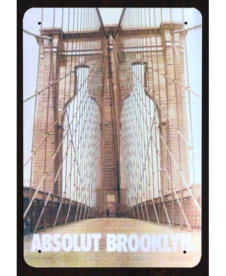 Absolute Brooklyn Bridge - tin sign 20x30cm