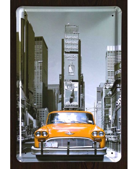 NY - Taxi - tin sign 20x30cm