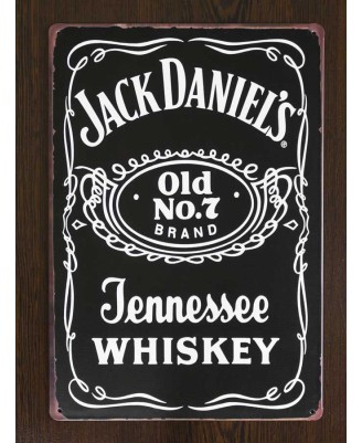 Jack Daniels (Label) - tin sign 20x30cm