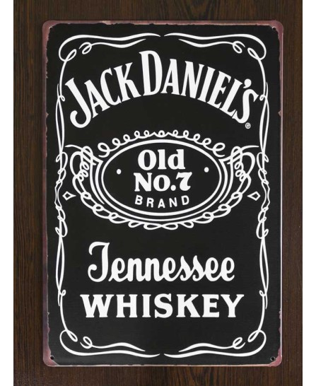 Jack Daniels (Label) - tin sign 20x30cm
