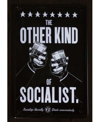 Jack Daniels (Socialist) - tin sign 20x30cm