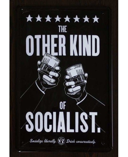 Jack Daniels (Socialist) - tin sign 20x30cm