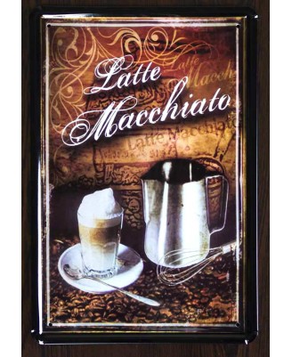 Coffee Latte Macchiato - tin sign 20x30cm Coffee Latte Macchiato - tin sign 20x30cm