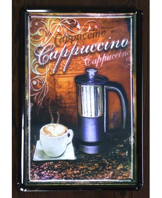 Coffee Cappuccino - tin sign 20x30cm Coffee Cappuccino - tin sign 20x30cm