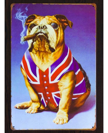 British Bulldog - tin sign 20x30cm