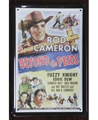 Beyond the Pecos (1945) - tin sign 20x30cm