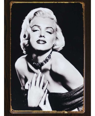 Marilyn Monroe (Photo Portrait) - tin sign 20x30cm