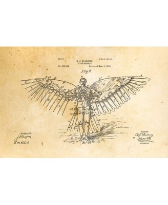 Patent - Flying Machine 1889 (40x60cm)