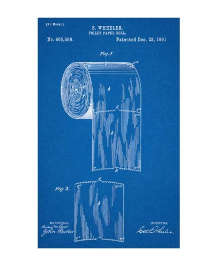 Патент - Ролка тоалетна хартия 1891 (40х60см) Патент - Ролка тоалетна хартия 1891 (40х60см)