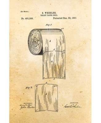 Patent - Toilet Paper Roll 1891 (40x60cm)