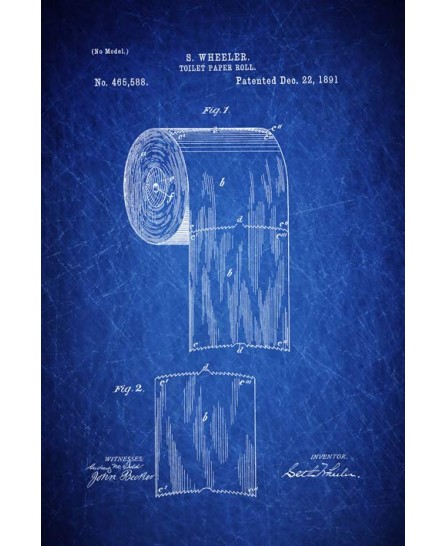 Патент - Ролка тоалетна хартия 1891 (40х60см) Патент - Ролка тоалетна хартия 1891 (40х60см)