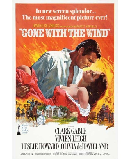 Gone with the wind (vintage movie poster)