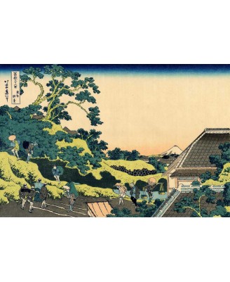 Katsushika Hokusai - The Fuji seen from the Mishima pass (1830)