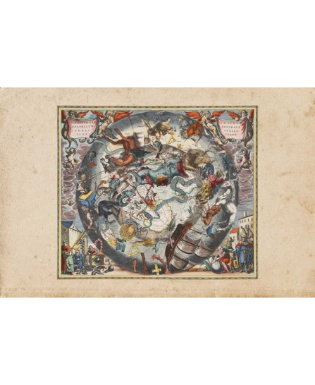 Карта на южните съзвездия (Cellarius 1646) Карта на южните съзвездия (Cellarius 1646)