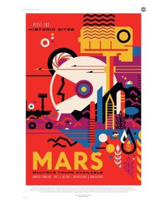 NASA - Mars Tours Travel Poster