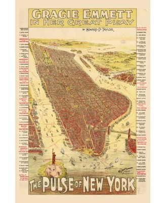 Map of Manhattan-NY (1891)