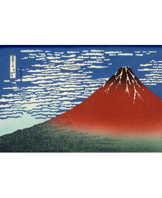 Katsushika Hokusai - Red Fuji
