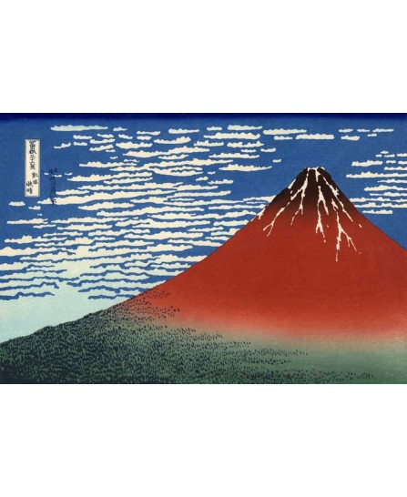 Katsushika Hokusai - Red Fuji