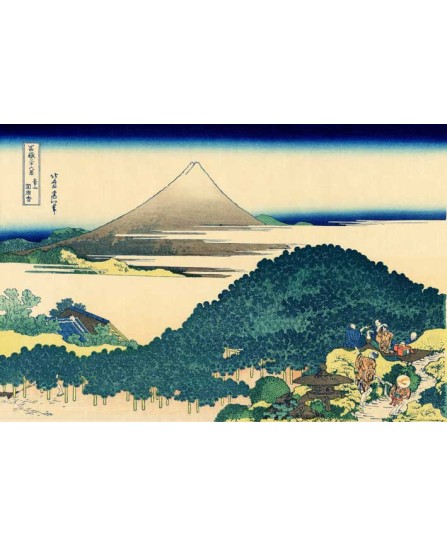 Katsushika Hokusai - Cushion Pine at Aoyama