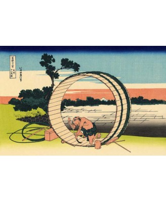 Katsushika Hokusai - Fuji View Field in Owari Province