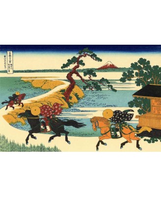 Katsushika Hokusai - Barrier Town on the Sumida River