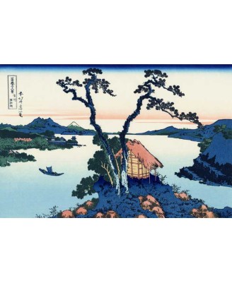 Katsushika Hokusai - Lake Suwa in Shinano Province