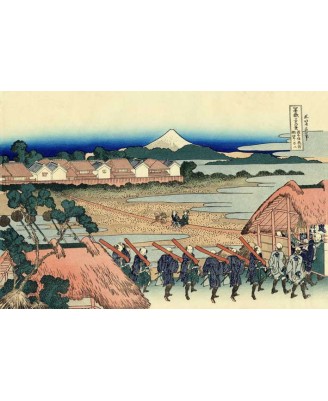 Katsushika Hokusai - Pleasure District at Senju