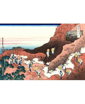 Katsushika Hokusai - Climbing on Fuji